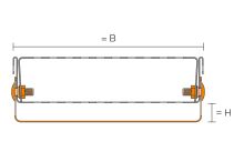 Schlüter-TROBA-LINE-TLH výškovo nastaviteľná vložka, nerez V2A, 0-20 mm, š: 75 mm (1)