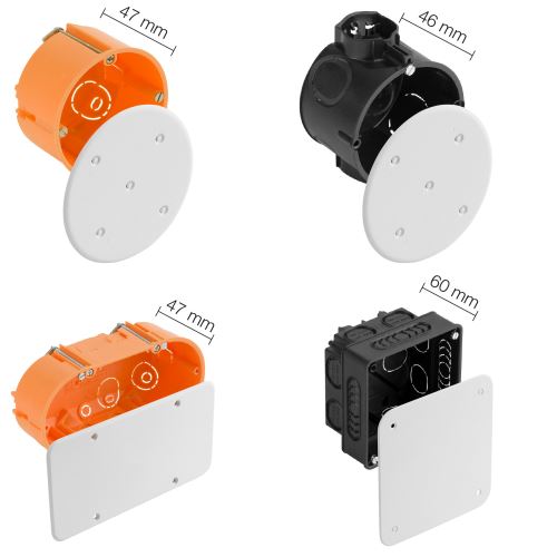 Schlüter-LIPROTEC-Z prístrojová krabica, v: 46 mm, 1 ks