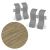 AP35 spojka k lište TYP 08 ACARA, PVC Dub rustic, 4 ks AP35 spojka k lište TYP 08 ACARA, PVC Dub rustic, 4 ks