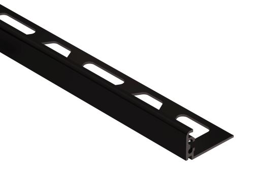 Schlüter-JOLLY-AGSG ukončovacia lišta "L", hliník elox čierny lesk, v: 12,5 mm, d: 2,5 m
