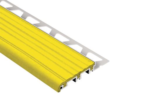 Schlüter-TREP-B schodová lišta, hliník komaxit citrónovo žltá, v: 8 mm, d: 1 m