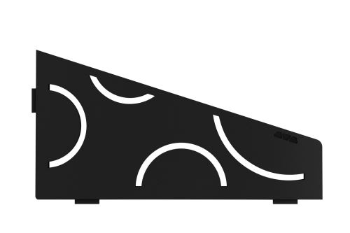 Schlüter-SHELF-E-S3 polica do sprchy, grafitovo čierna mat, 154x295 mm, 1 ks, Curve