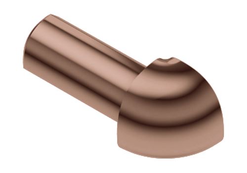 Schlüter-RONDEC-AKG vonk. roh k ukonč. lište "C", hliník elox meď lesk, v: 10 mm, 1 ks