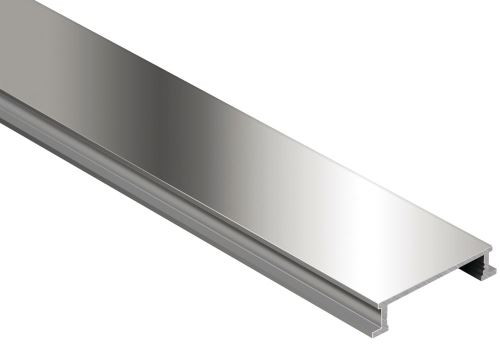 Schlüter-DESIGNLINE-ACG listela, hliník elox chróm lesk, v: 6 mm, š: 25 mm, d: 2,5 m