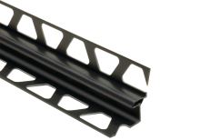 Schlüter-DILEX-EKE lišta pre kútové škáry, grafitovo čierna, v: 11 mm, v2: 10 mm, d: 2,5 m