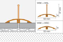 Schlüter-SHOWERPROFILE-WS lišta proti pretekaniu, elox prír., v: 8 mm, š: 52 mm, d: 3 m (2)