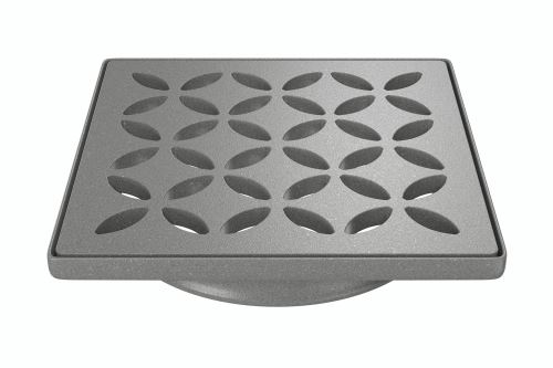 Schlüter-KERDI-DRAIN rošt, sivá, 10x10 cm, D5, 1 ks