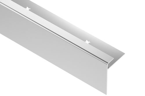 Schlüter-VINPRO-STEP-R schod. lišta pre vinyl, hliník elox chróm kartáč, v: 7 mm, d: 2,5 m