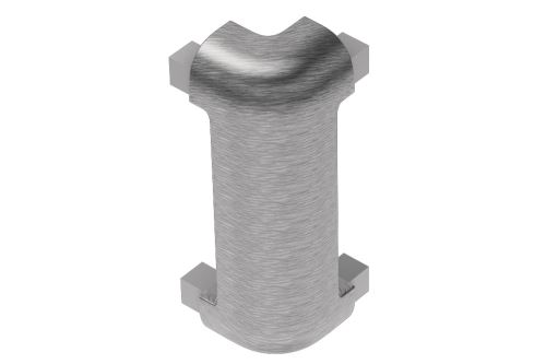 Schlüter-RONDEC-STEP-CT vonkajší roh 90 st., hliník elox chróm kartáč, v: 8 mm, 1 ks
