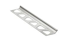 Schlüter-FINEC-E lišta pre kamenický roh, nerez V2A, v: 7 mm, d: 2,5 m
