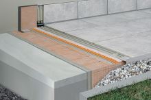 Schlüter-BARA-RT balk. lišta, hliník kom. čiernohnedá flexi, v: 25 mm, v2: 40 mm, d: 2,5 m (2)