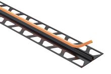 Schlüter-DILEX-FCS uchycovacia lišta, PVC grafitovo čierna mat, v: 10 mm, d: 2,5 m