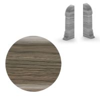 AP28 koncovka Ľ+P pre soklovú lištu NGF56, PVC dub Bourbon čierny, 56 mm, 1 pár AP28 koncovka Ľ+P pre soklovú lištu NGF56, PVC dub Bourbon čierny, 56 mm, 1 pár