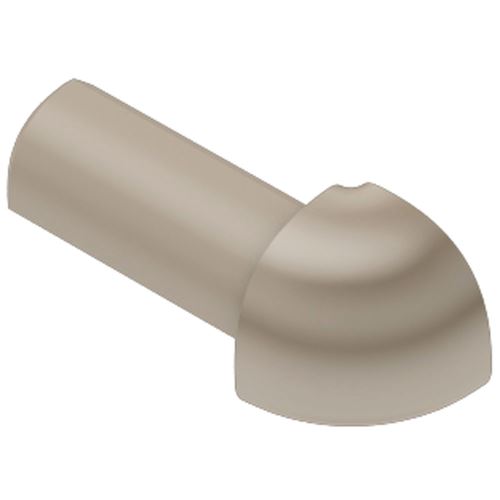 Schlüter-RONDEC-PRO vonkajší roh k ukončovacej lište "C", PVC svetlo béžová, v: 8 mm, 1 ks