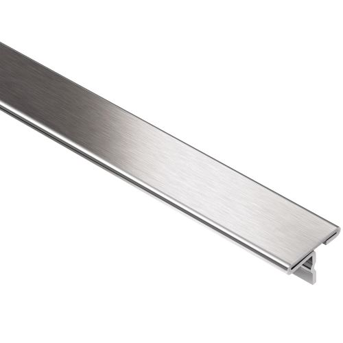 Schlüter-RENO-T prechodová lišta, nerez kartáč V2A, v: 9 mm, š: 25 mm, d: 1 m