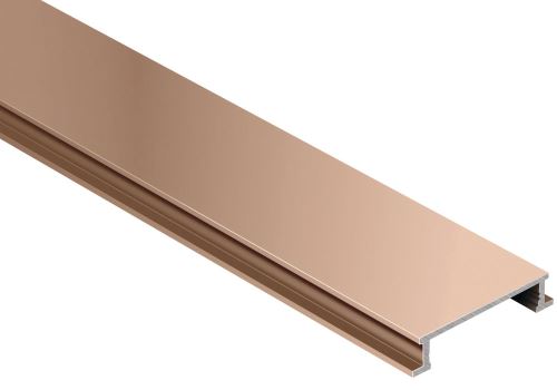 Schlüter-DESIGNLINE-ACG listela, hliník elox chróm lesk, v: 6 mm, š: 25 mm, d: 2,5 m