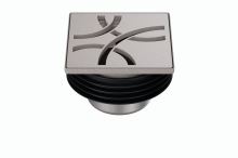 Schlüter-KERDI-DRAIN konturový rámik, kamenná sivá, 10x10 cm, D6 Curve, 1 ks