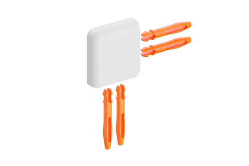 Schlüter-JOLLY-AC vonkajší roh, hliník komaxit brilantná biela mat, v: 21 mm, 1 ks