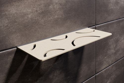 Schlüter-SHELF-W-S1 polica do sprchy, slonová kosť, 300x115 mm, 1 ks, Curve