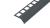 BP7 balkónová lišta, hliník lakovaný antracit, RAL7016, 19 mm, 2,5 m