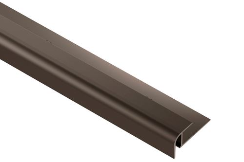 Schlüter-VINPRO-RO ukonč. lišta pre vinyl, elox antický bronz kartáč, v: 7,5 mm, d: 2,5 m