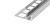 KP7/1 profil pre vsadenie skla ACARA, nerez V2A kartáčovaná, 11 mm, 1,5 m
