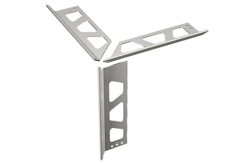 Schlüter-FINEC-E sada rohov k lište pre kamenický roh, nerez V2A, v: 7 mm, 1 ks