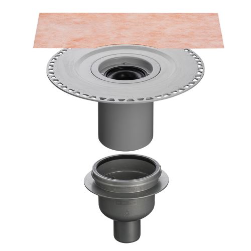 Schlüter-KERDI-DRAIN podlahová vpusť, DN 100, 1 ks, DN50 zápachová uzávera