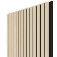 WALL CONCEPT akustický panel kašmír, čierny filc + MDF, 2750x604x21 mm, 1,66 m2