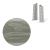 AP31 koncovka Ľ+P pre soklovú lištu NG62, PVC chateau, 62 mm, 1 pár