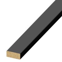 WALL Concept MDF lišta ukončovacia, čierna, 27 mm, 2,75 m