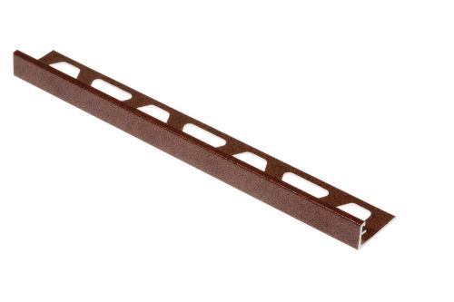 Schlüter-SCHIENE-TS ukonč. lišta "L", hliník komaxit hrdzavo hnedá, v: 12,5 mm, d: 2,5 m