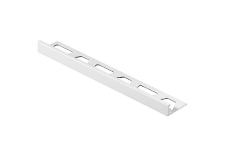 Schlüter-SCHIENE-AC ukonč. lišta "L", hliník kom. brilant. biela mat, v: 12,5 mm, d: 2,5 m