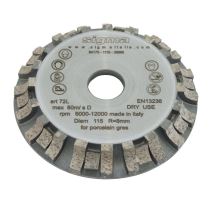 SIGMA Long Life diamantová frézovacia hlava, radius 8, 6000 rpm, priemer 115 mm SIGMA Long Life diamantová frézovacia hlava, radius 8, 6000 rpm, priemer 115 mm