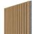 WALL CONCEPT akustický panel Dub rustic, sivý filc + MDF, 2750x604x21 mm, 1,66 m2