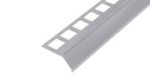 BP7 balkónová lišta, hliník lakovaný sivá, RAL7001, 19 mm, 2,5 m