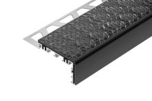 Schlüter-TREP-V60 schodová lišta, hliník komaxit škárová sivá, v: 12,5 mm, d: 1,5 m Schlüter-TREP-V60 schodová lišta, hliník komaxit škárová sivá, v: 12,5 mm, d: 1,5 m