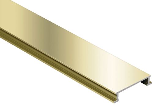 Schlüter-DESIGNLINE-ACG listela, hliník elox chróm lesk, v: 6 mm, š: 25 mm, d: 2,5 m
