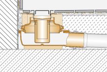Schlüter-KERDI-LINE lineárny žľab, nerez V2A, DN 50, 1 ks, 900 mm vodorovná (3)