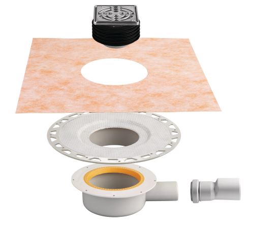 Schlüter-KERDI-DRAIN sada vpuste H40, rošt CLASSIC 10x10 cm, 1 ks