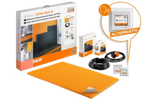 Schlüter-DITRA-HEAT-E-DUO sada vykurovania, 2,3 m2, vykurov. plocha 1,6 m2, 136 W/m2, RT6