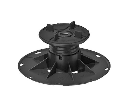 Výškovo nastaviteľná podložka BASIC NERO so samovyrovnávacou hlavou, 60-86 mm, BN3