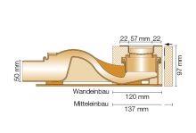 Schlüter-KERDI-LINE-F lineárny žľab, nerez V2A, v: 97 mm, DN 50, 1600 mm, 1 ks (2)