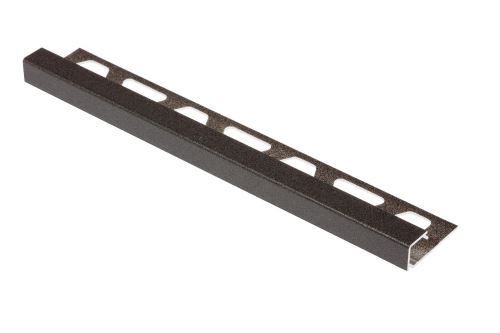 Schlüter-QUADEC-TS ukonč. lišta "Q", hliník komaxit tmavý antracit, v: 12,5 mm, d: 3 m