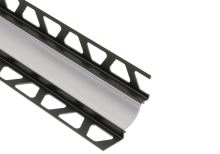Schlüter-DILEX-HKW žliabková lišta, PVC pastelovo sivá, v: 11 mm, d: 2,5 m