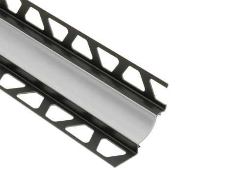 Schlüter-DILEX-HKW žliabková lišta, PVC pastelovo sivá, v: 11 mm, d: 2,5 m