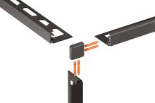Schlüter-JOLLY-TS vonk. roh k ukončovacej lište "L", hliník kom. kam. sivá, v: 21 mm, 1 ks (2)