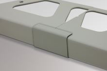 Schlüter-BARA-RW spojka k balkónovej lište, hliník komaxit sivá metalíza, v: 25 mm, 1 ks (2)