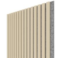 WALL CONCEPT akustický panel kašmír, sivý filc + MDF, 2750x604x21 mm, 1,66 m2