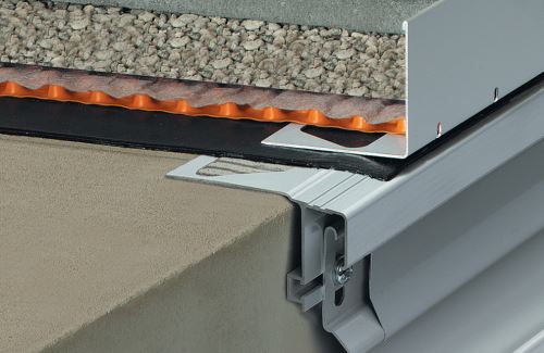 Schlüter-BARA-RWL balkónová lišta, hliník komaxit snehobiela flexi, v: 95 mm, d: 2,5 m